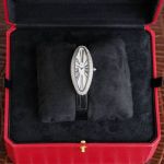 Cartier Baignoire Allongee 47*21MM Italian Calfskin Bracelet Sapphire Glass Watch